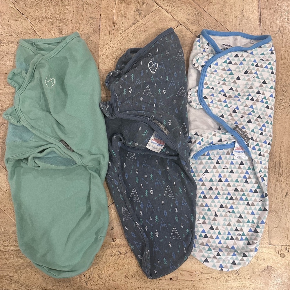 SwaddleMe Baby Swaddles in Blue and Gray